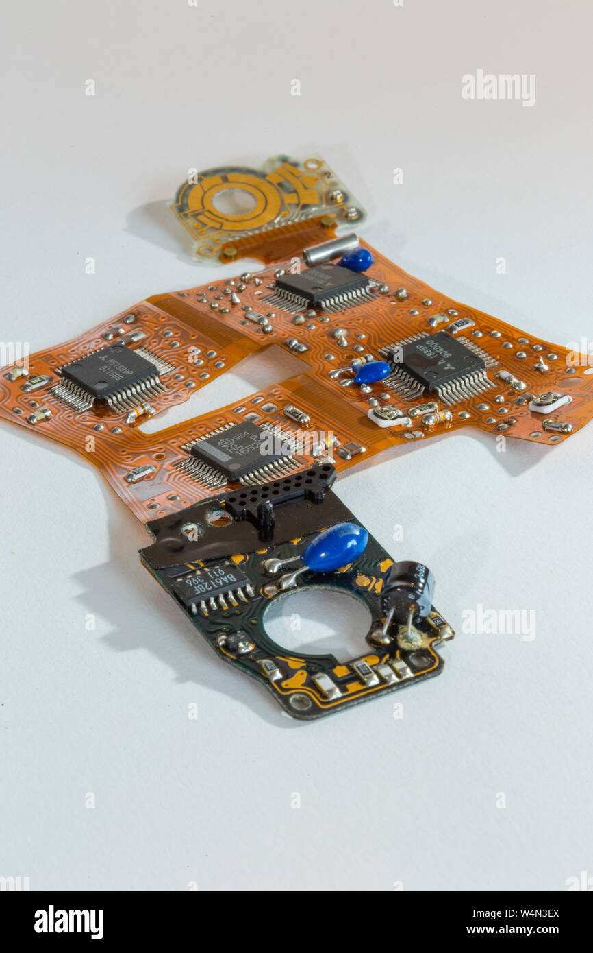 Circuit de un appareil photo numérique Canon sur fond blanc Banque D'Images