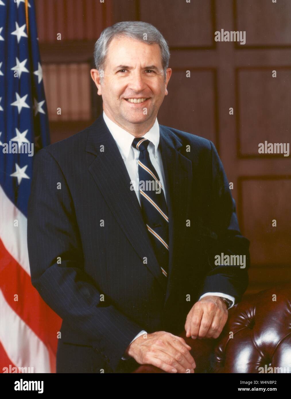 Portrait du Vice-amiral Richard Harrison, vraiment un pilote américain et astronaute de Fayette, Mississippi, en 1989. Droit avec la permission de la National Aeronautics and Space Administration (NASA). () Banque D'Images