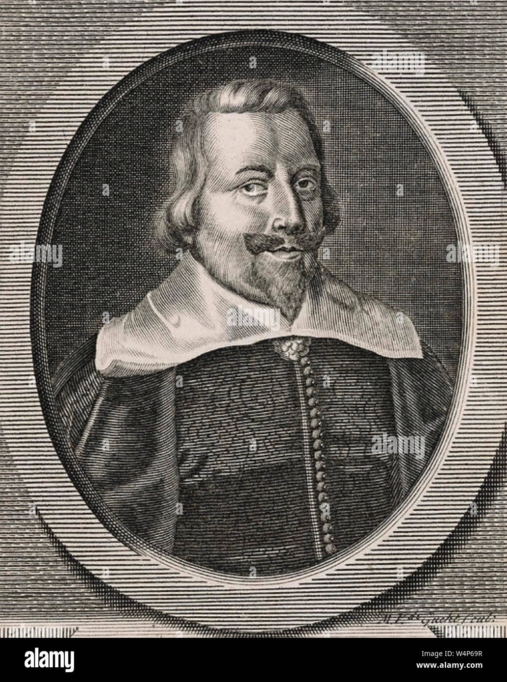 John pym (1584-1643) et de porte-parole parlementaire anglais James J Banque D'Images