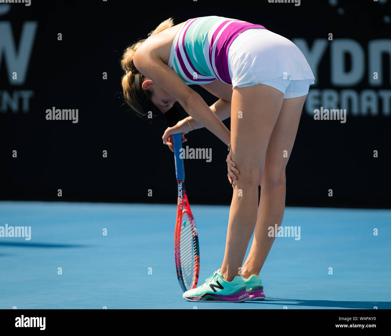 Danielle Collins de l'United States en action pendant le premier tour de  l'International WTA Sydney 2019 Tournoi de tennis de Premier ministre Photo  Stock - Alamy