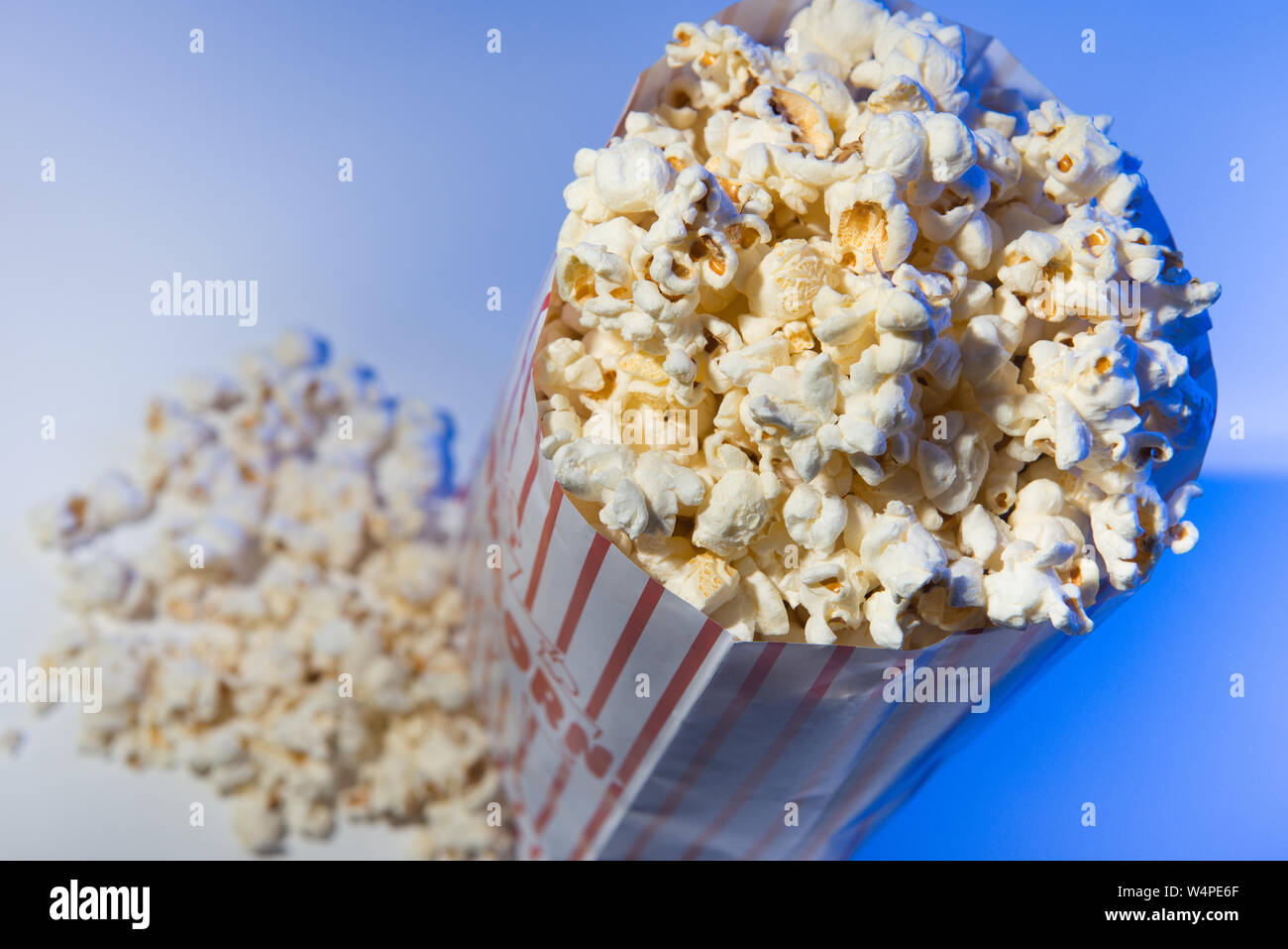 Sac de popcorn Banque D'Images