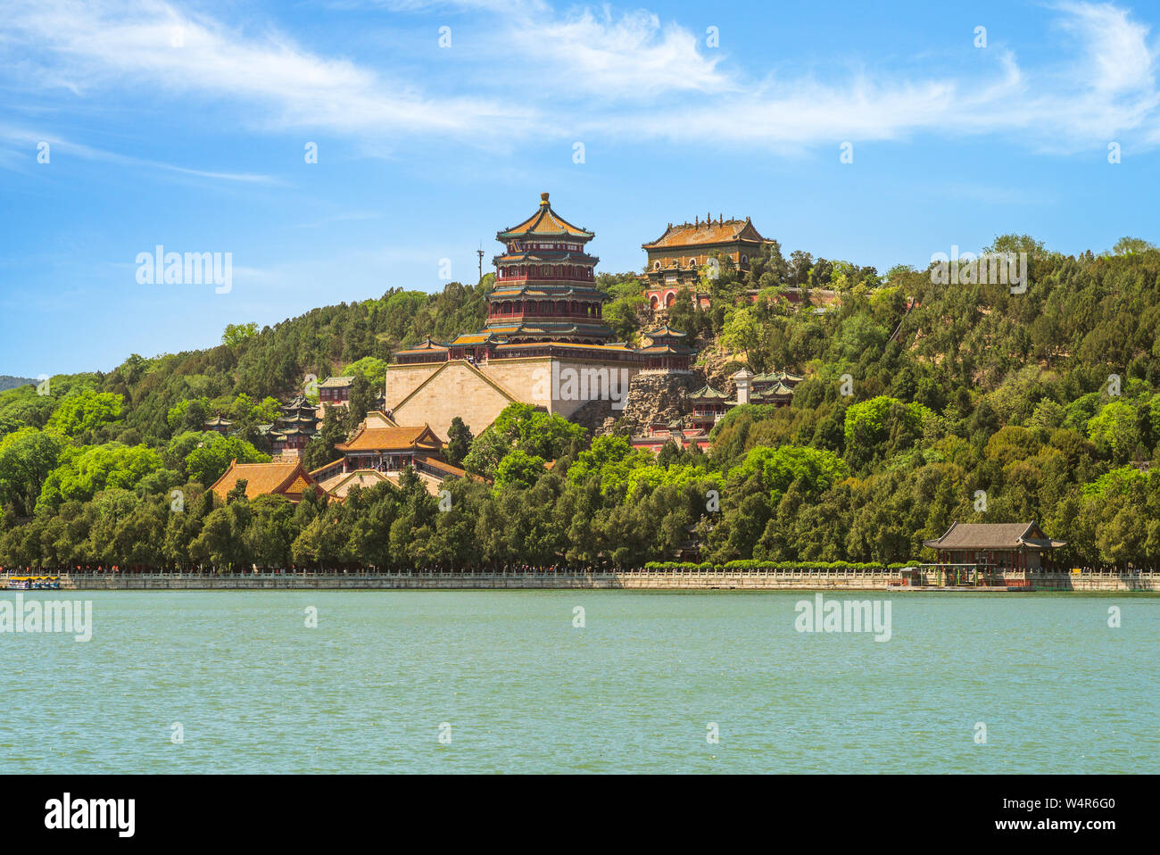 La colline de la longévité au Palais d'été de Beijing, Chine Banque D'Images
