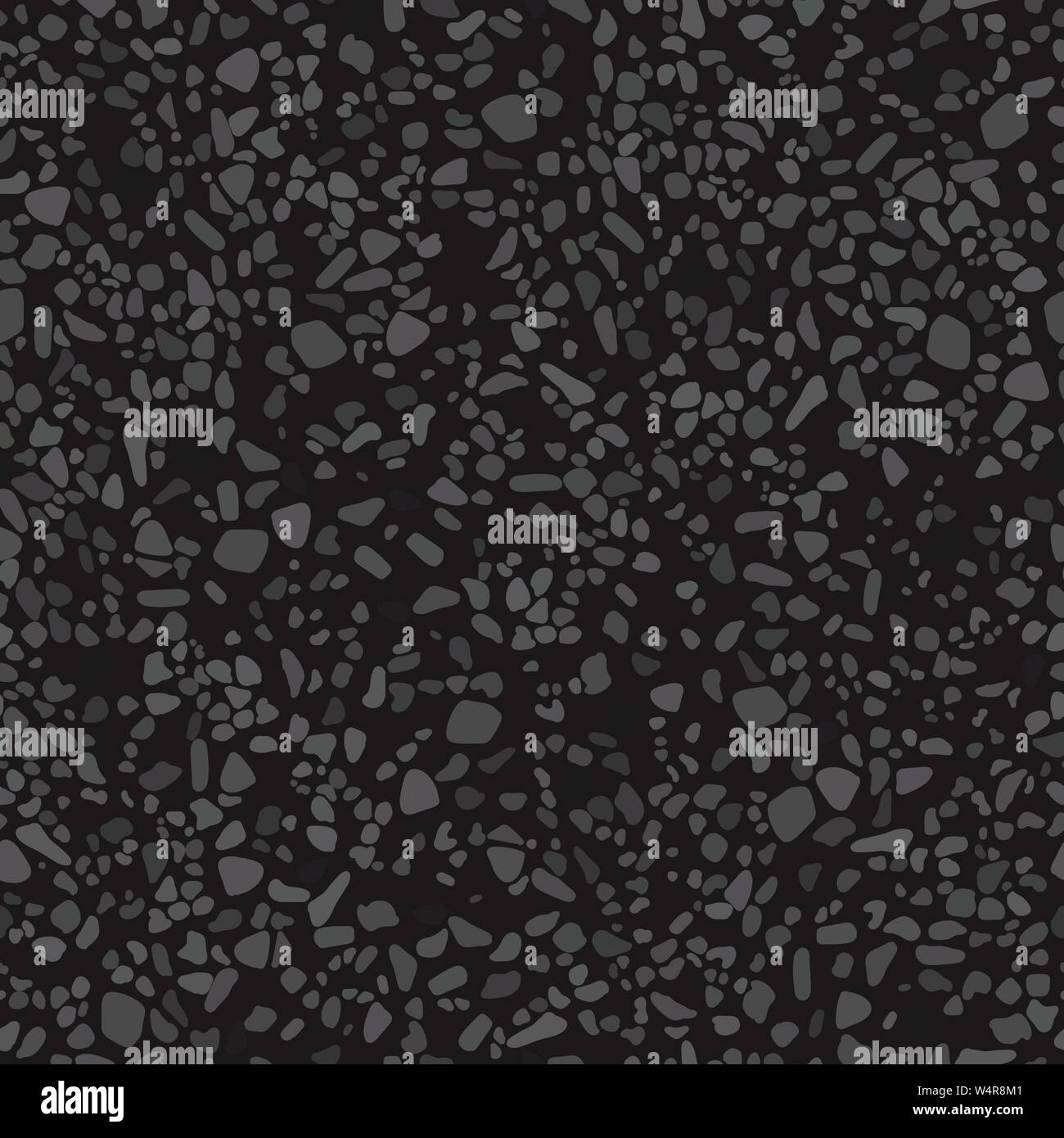 La texture granuleuse noir de l'asphalte. Vector illustration. Motif de fond transparent. Illustration de Vecteur