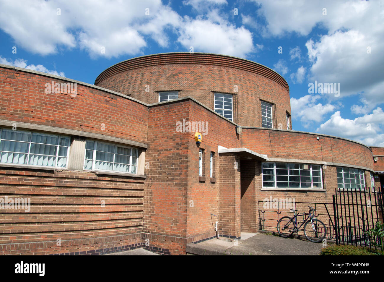 Pork pie Southfields, Bibliothèque, Southfields, Leicester Banque D'Images