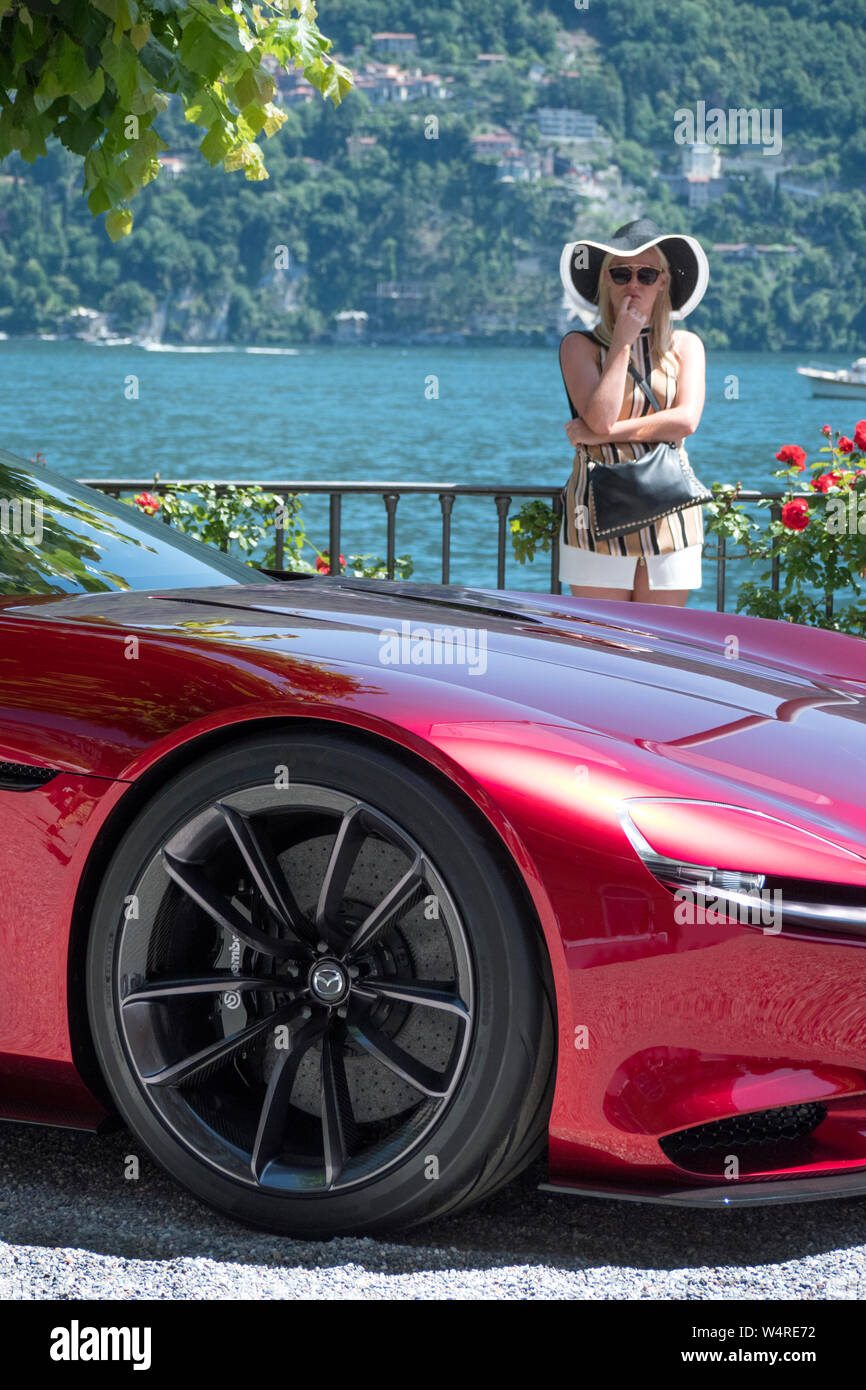 Mazda RX Vision concept car à la Villa D'Este Concous 2016 Banque D'Images