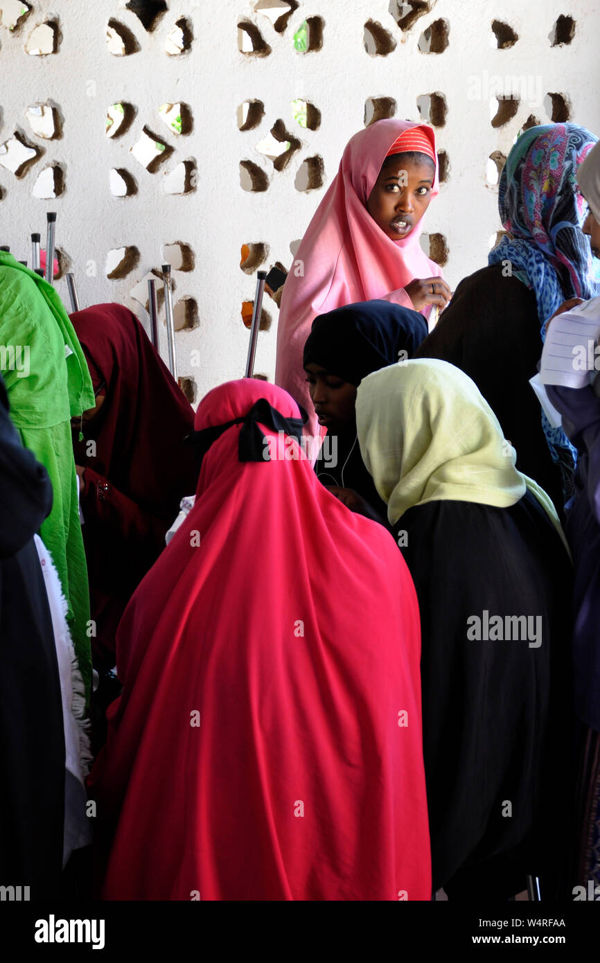 Djibouti, Ali Sabieh, école de couture dans la mission catholique Banque D'Images