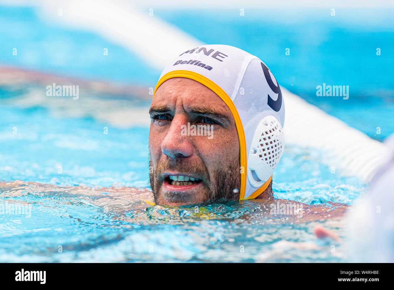 25-07-2019: WK water polo: Monténégro v USA: Gwangju #9 IVOVIC Aleksandar (MNE) Gwangju Corée du Sud 25/07/2019 Waterpolo M40 MNE - Etats-Unis 18e Championnat mondial de la FINA domaine universitaire de Nambu Orange Pictures / Deepbluemedia / Insidefoto Banque D'Images