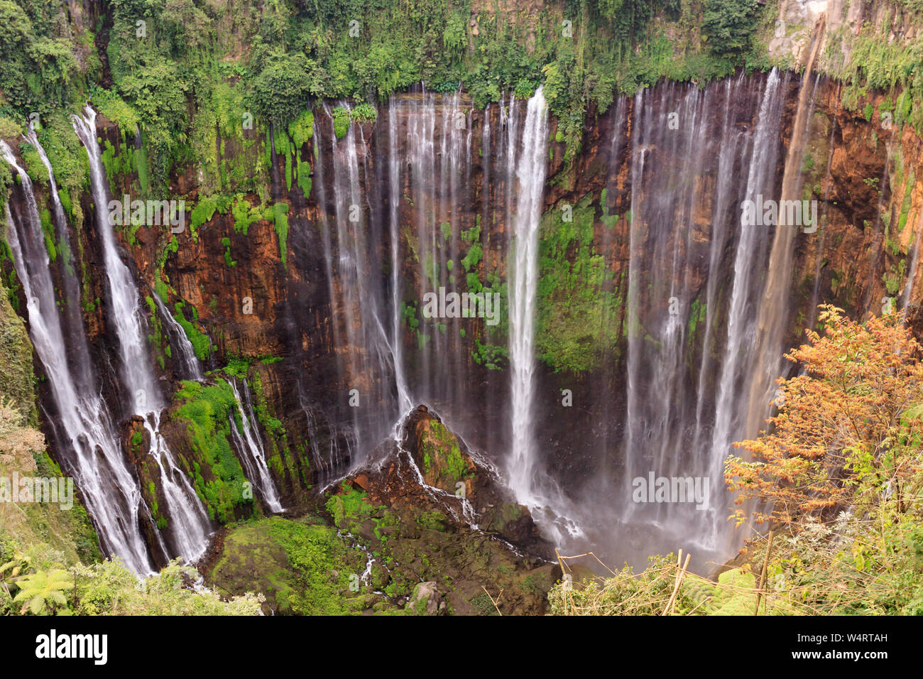 La Coban Sewu cascade, près de Malang, Java, Indonésie Banque D'Images