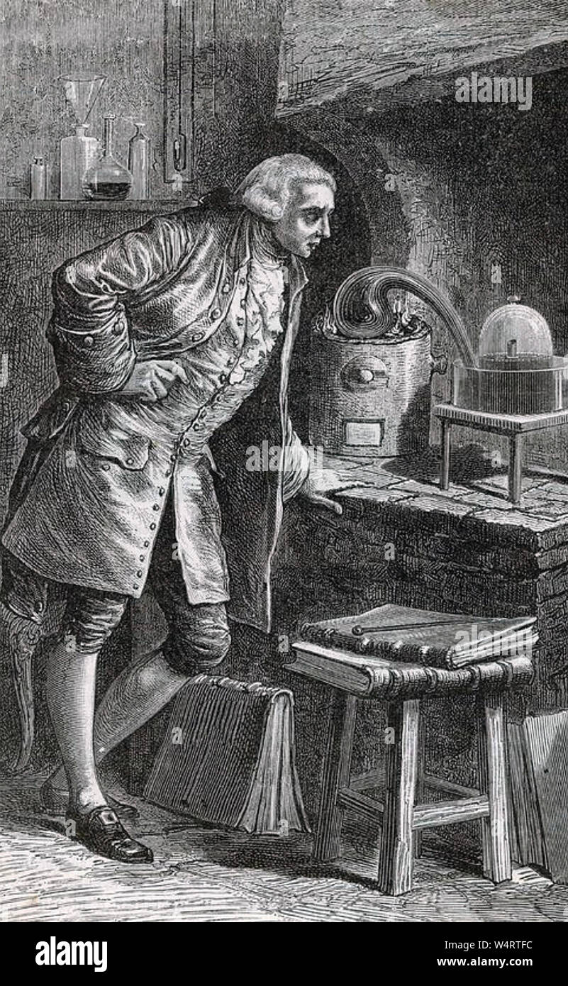 ANTOINE Lavoisier (1743-1794) chimiste et aristocrate français Banque D'Images