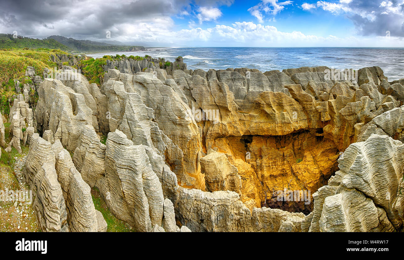 Pancake rocks Banque de photographies et d’images à haute résolution ...