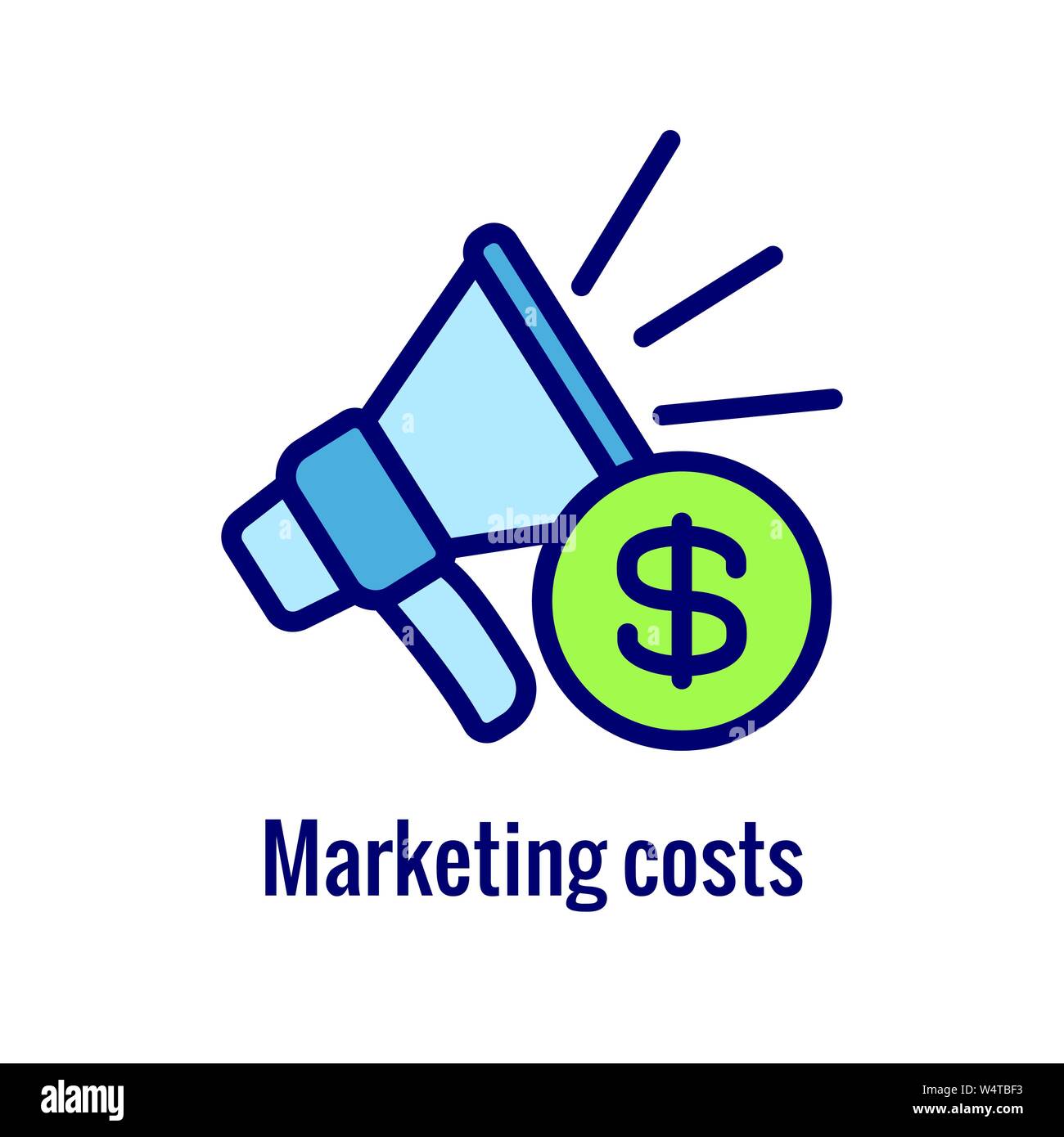 Annonces Médias sociaux - l'icône de l'imagerie publicitaire, y compris l'engagement social Illustration de Vecteur