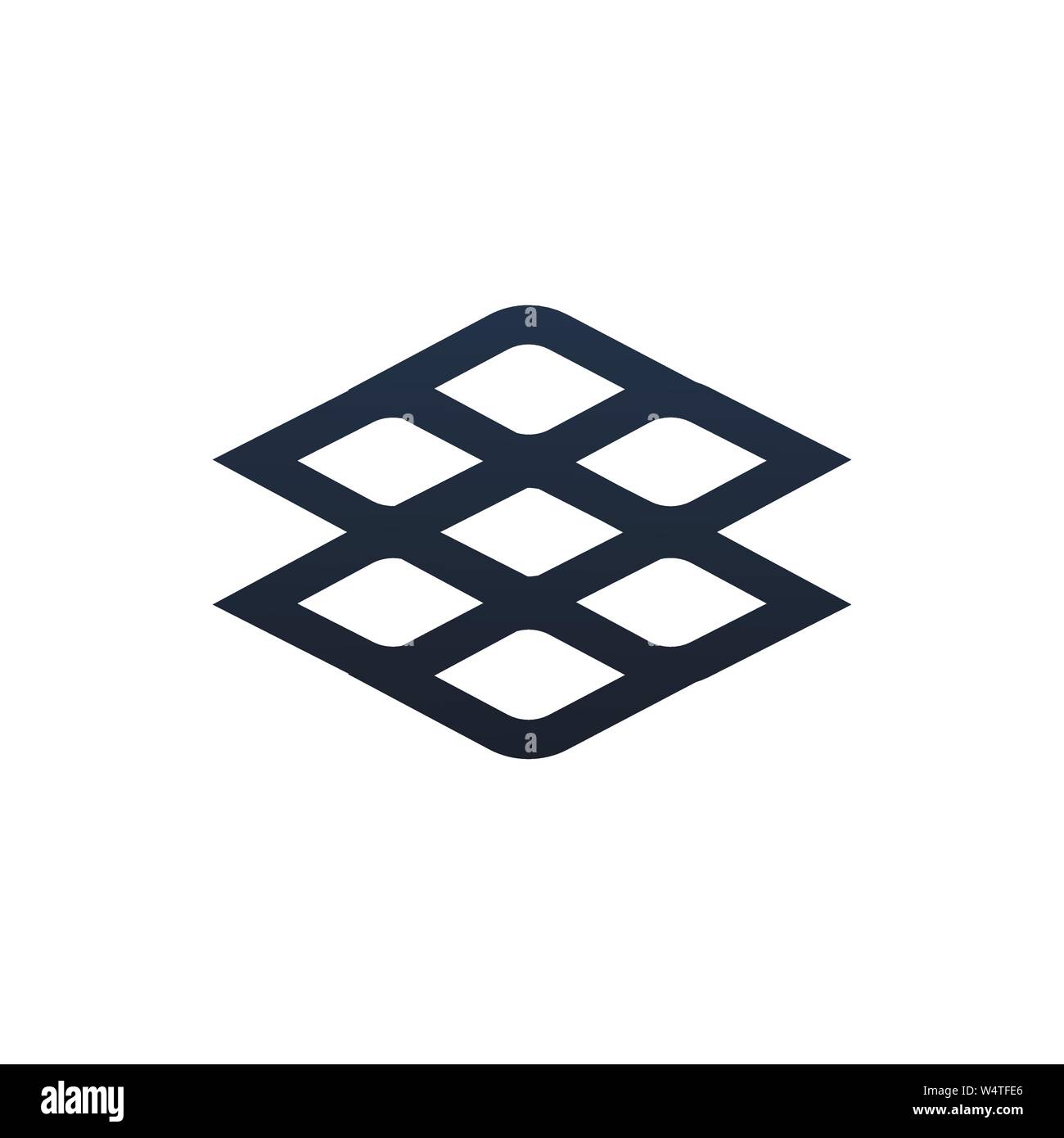 Géométrie nette avec des formes uniques. Un logo pour votre marque et votre entreprise. Illustration de Vecteur