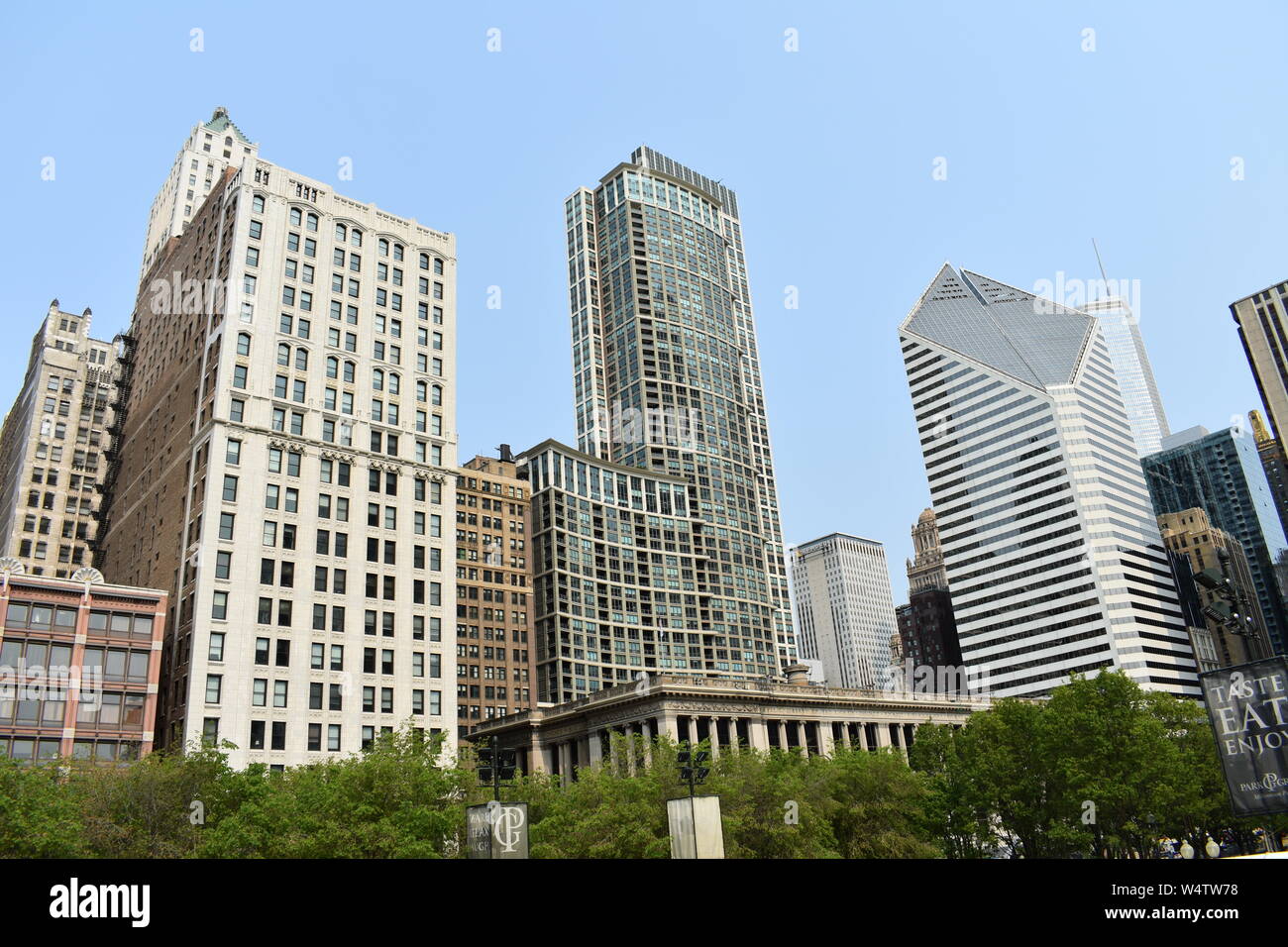 Les bâtiments de Chicago Banque D'Images