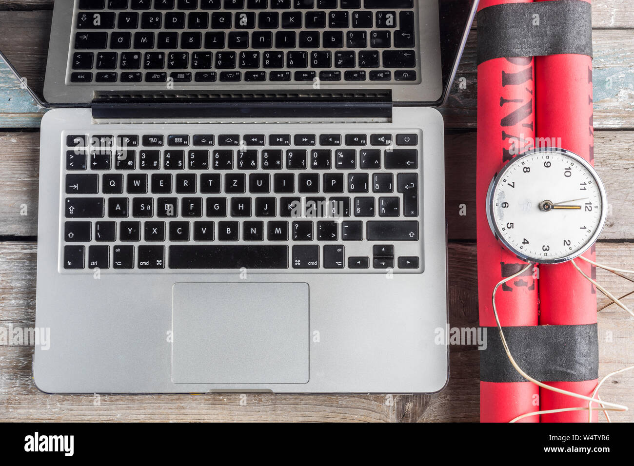 Dangers de l'Internet Banque D'Images