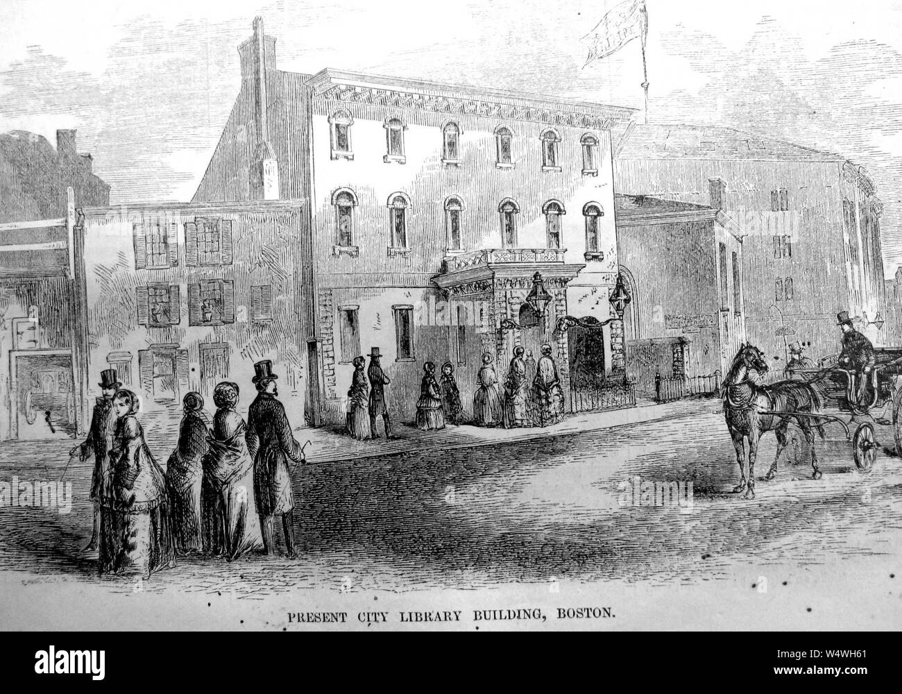 Bâtiment temporaire, Mason Street, 1854-1858 Banque D'Images