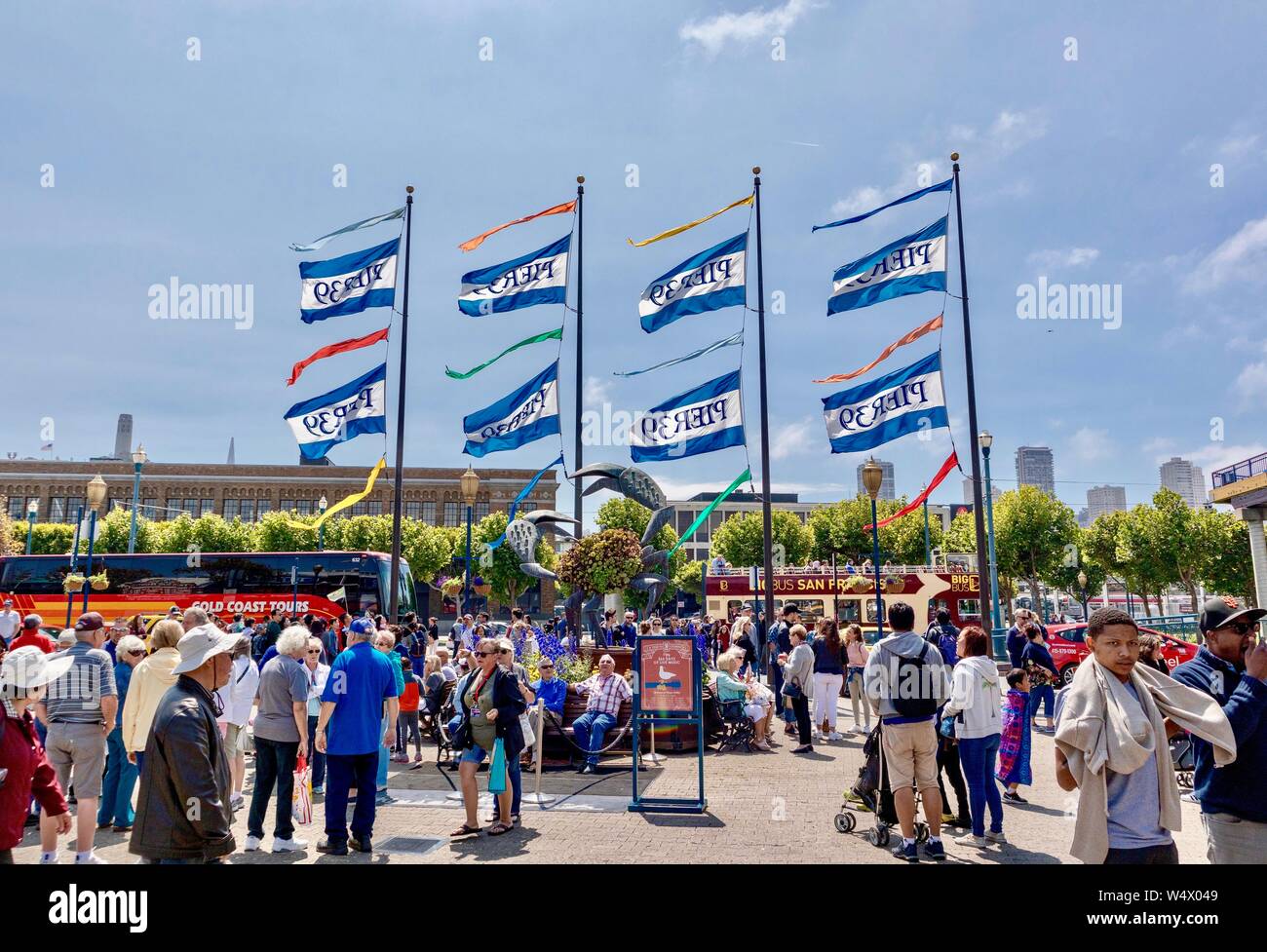Pier 39, Fisherman's Wharf à San Francisco, Californie Banque D'Images