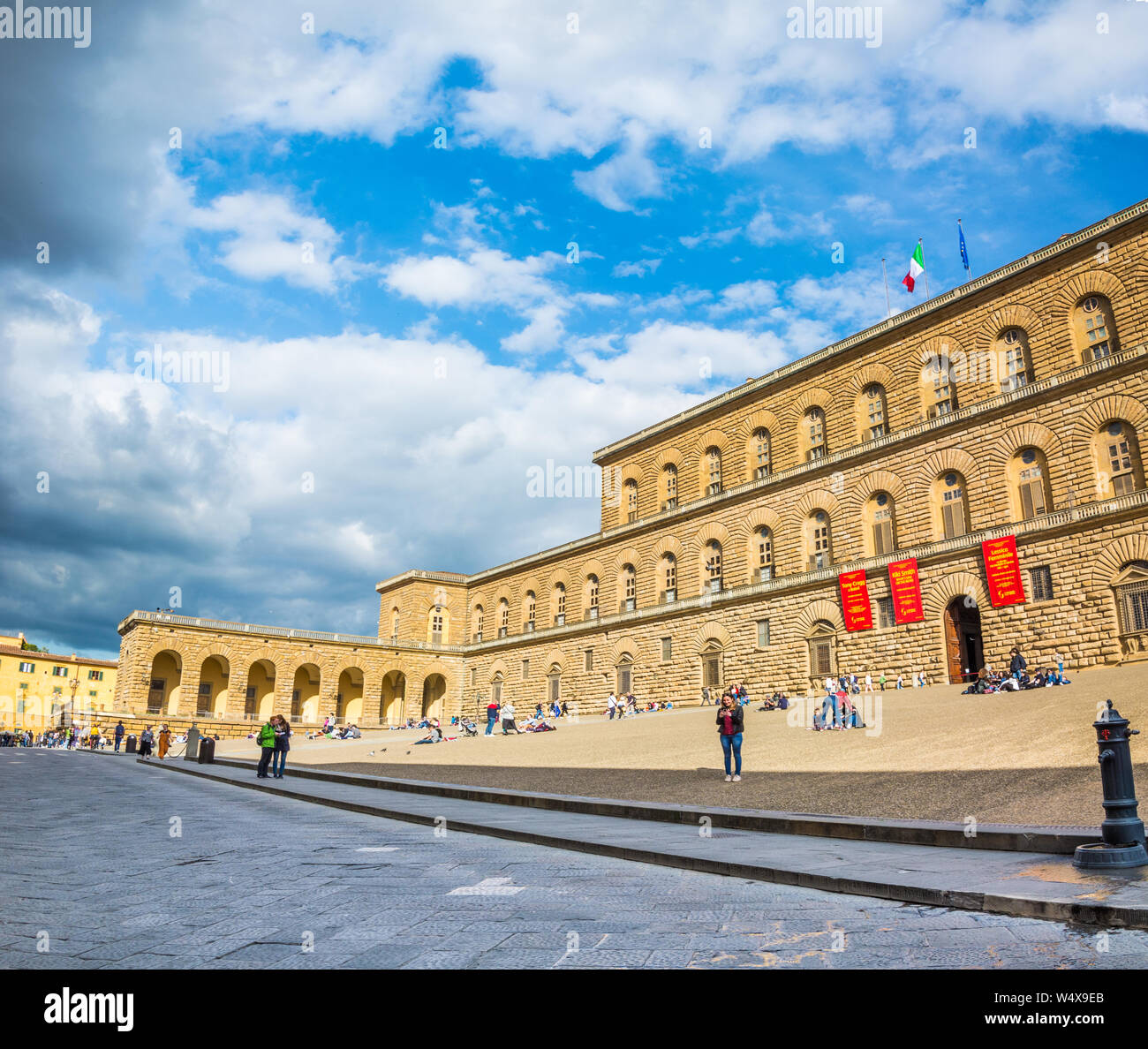FLORENCE, ITALIE - 10 MAI 2019 : le majestueux palais Pitti à Florence Banque D'Images