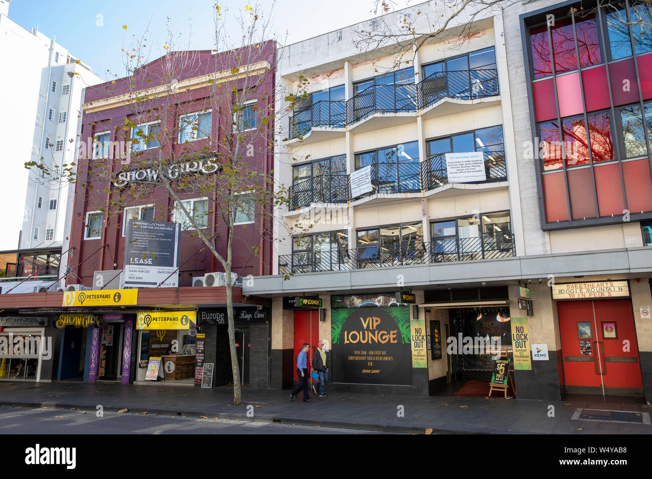 Kings Cross Sydney avec vip lounge club et club cabaret show girls,Sydney, Australie Banque D'Images