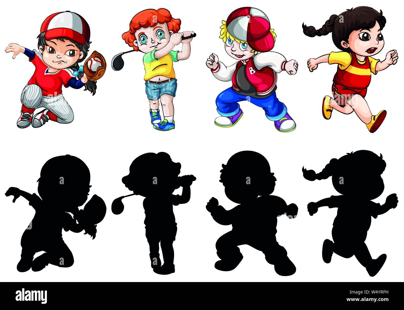 Ensemble de personnes différentes illustration Illustration de Vecteur