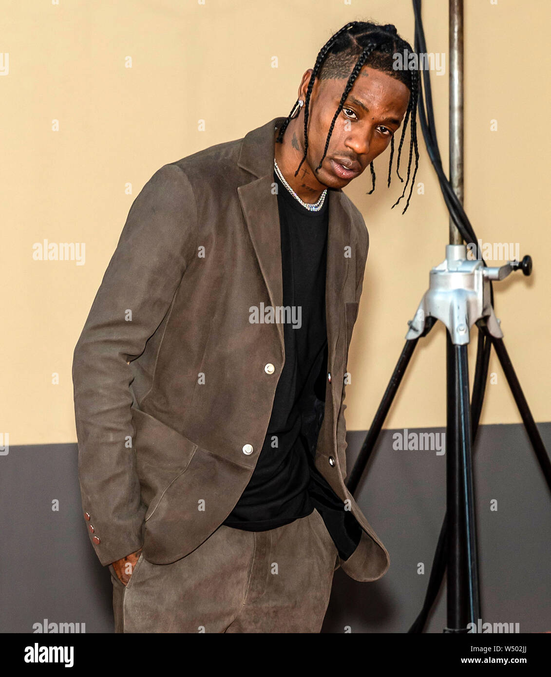 Los Angeles, CA - le 22 juillet 2019 : Travis Scott assiste à la première de Los Angeles était une fois à Hollywood" tenue au Théâtre chinois de Grauman Banque D'Images