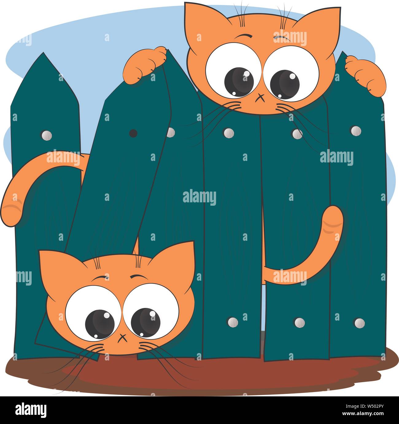 Coloriage Mignon Chaton Kawaii Pour Enfants Illustration De Chat