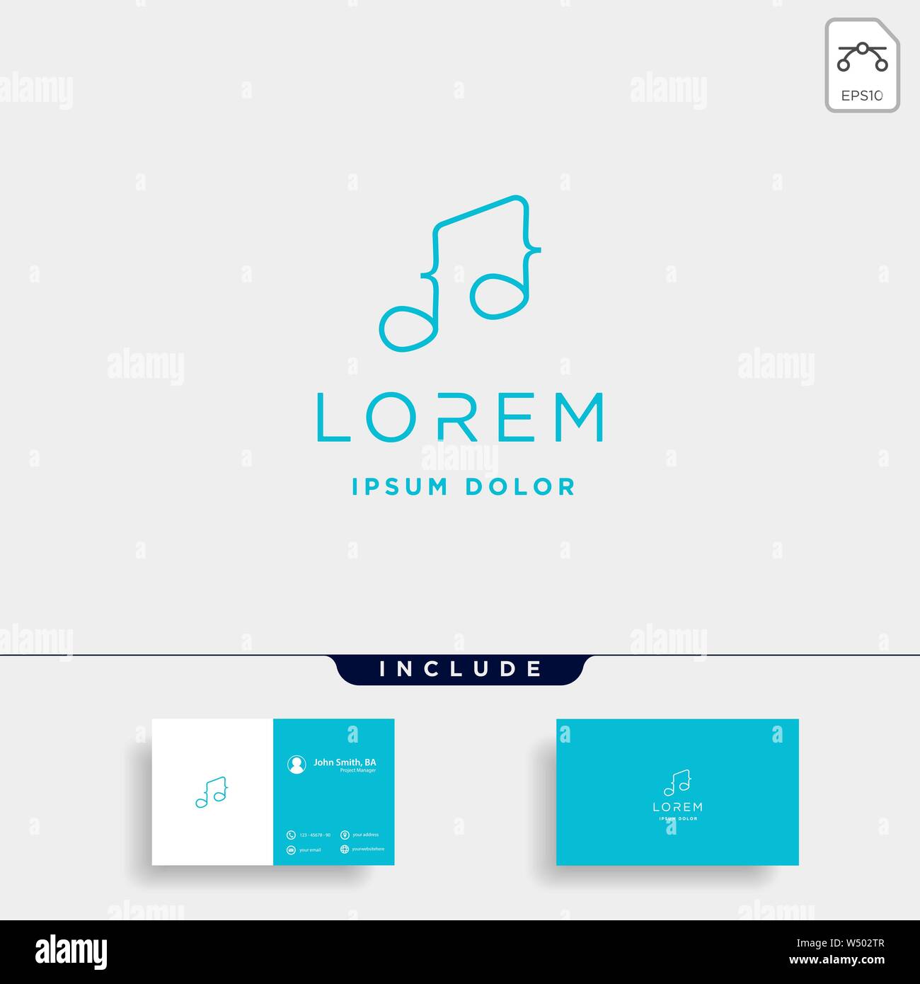 Code musique logo design simple vecteur symbole de code en ligne Illustration de Vecteur