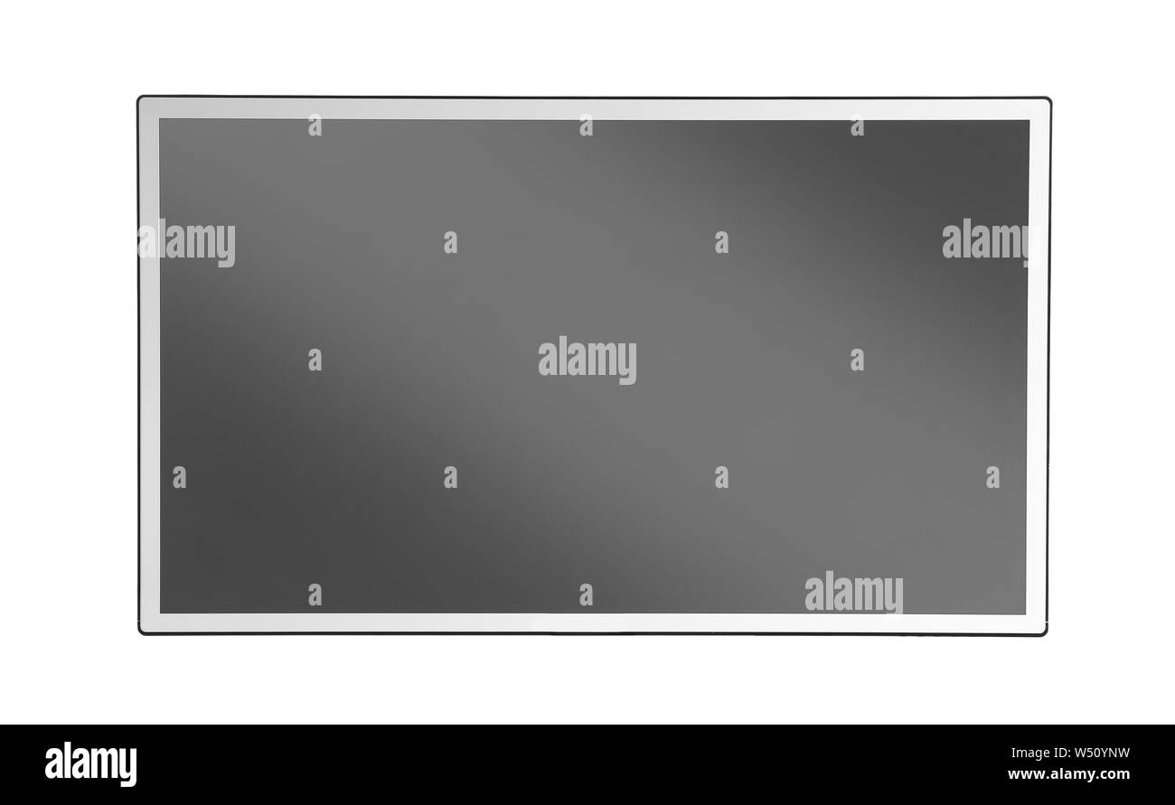Téléviseur moderne sur fond blanc Banque D'Images