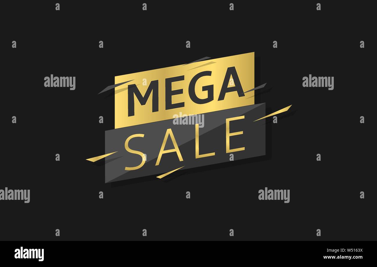 Mega vente label Illustration de Vecteur