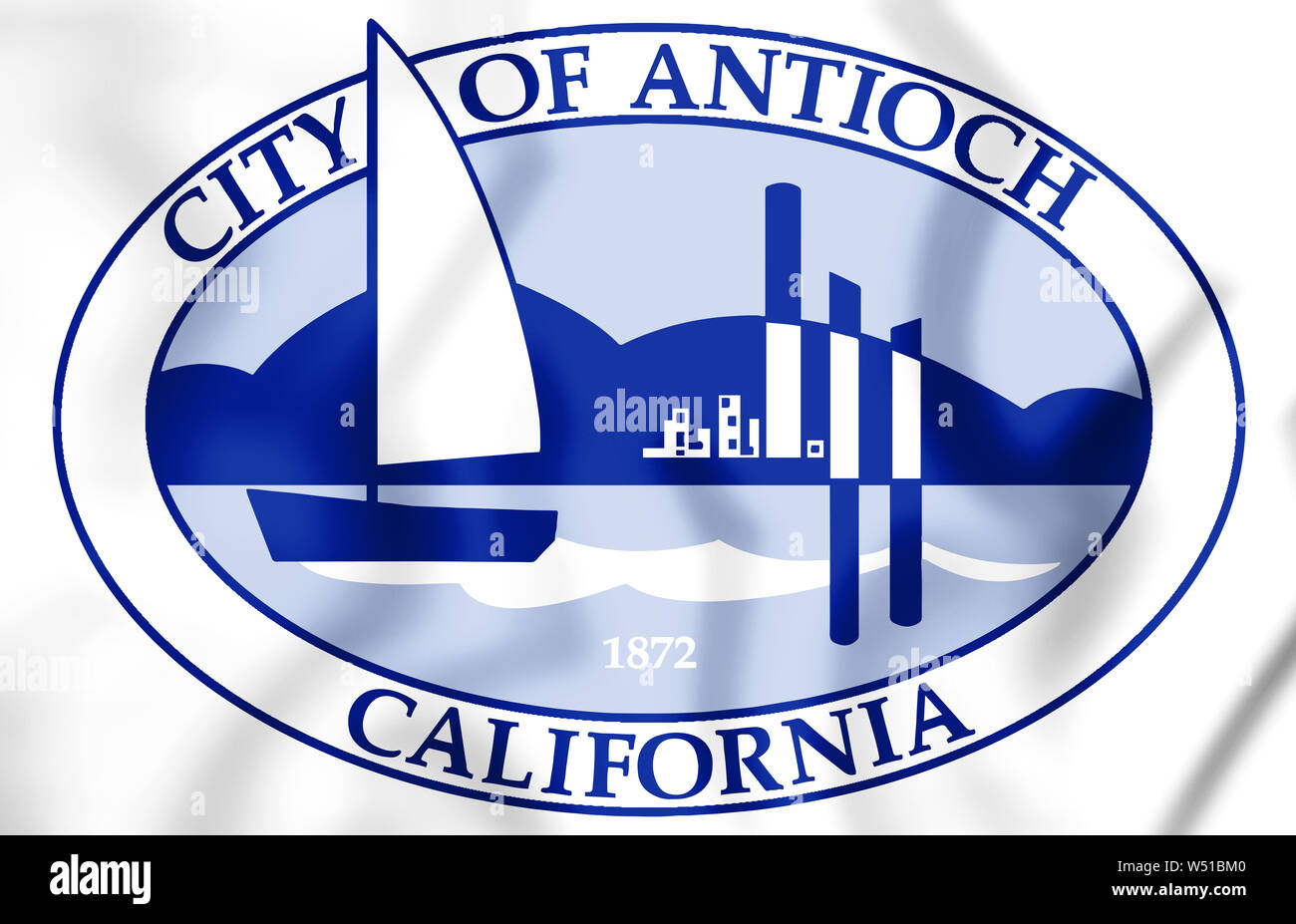 Joint 3D d'Antioche (Californie), aux États-Unis. 3D Illustration. Banque D'Images