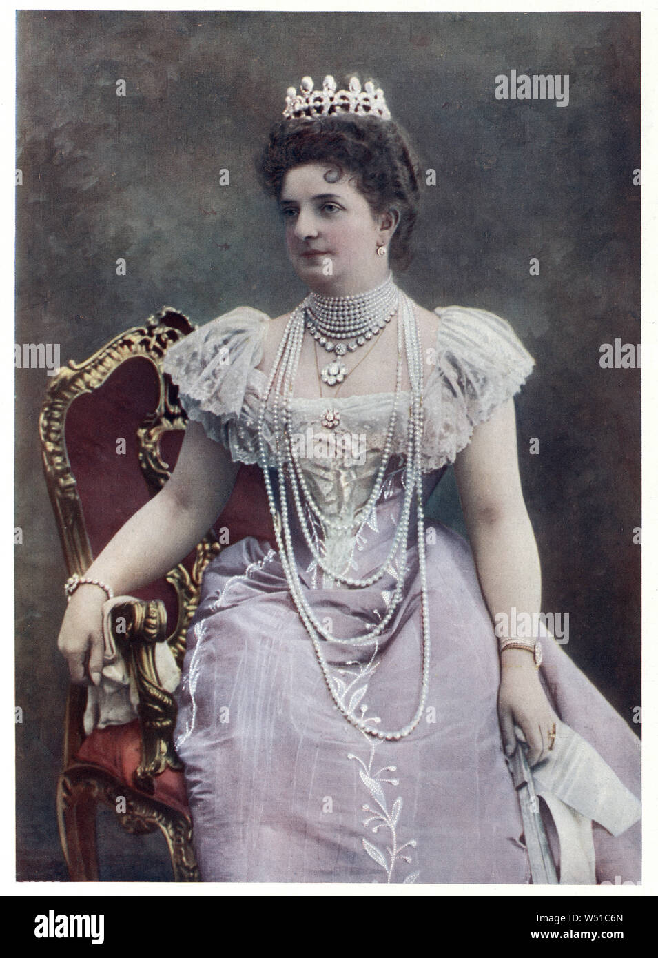 Margherita de Savoie (Margherita Maria Teresa Giovanna ; 20 novembre 1851 - 4 janvier 1926) était la reine consort du Royaume d'Italie par le mariage de Umberto I. Banque D'Images