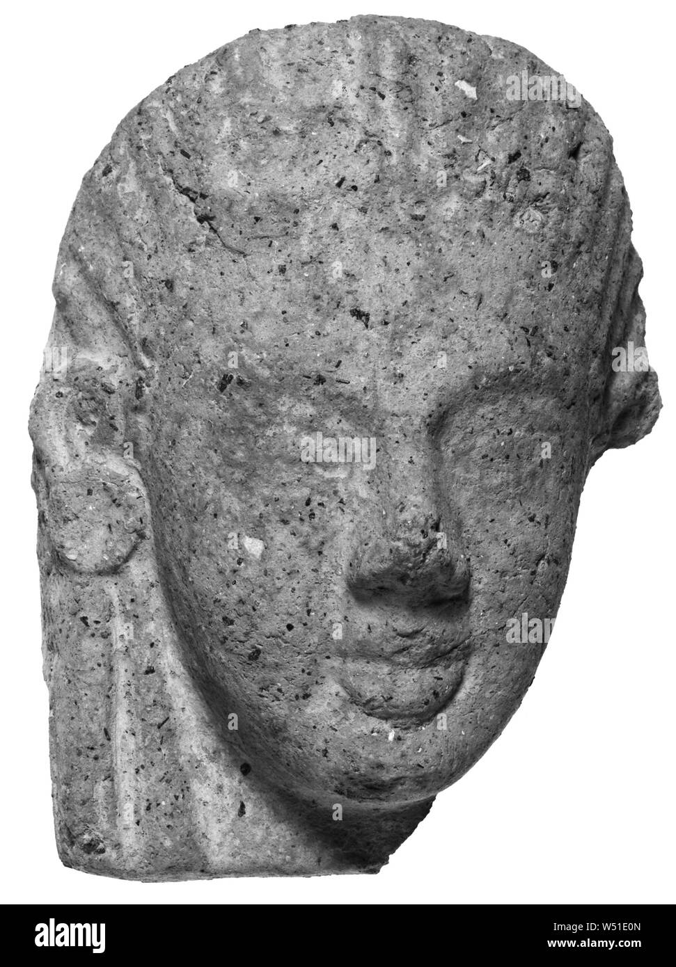 Antefix Fragment, inconnu, l'Étrurie, 6ème siècle avant J.-C., terre cuite, 17,1 cm (6 3/4 po Banque D'Images