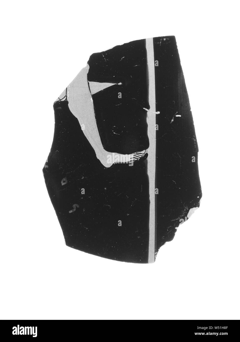 Attic Red-Figure Psykter Fragment, peut-être même Oltos (Grec (Grenier), actif sur 525 - 500 avant J.-C.), Athènes, Grèce, environ 520 - 510 avant J.-C., terre cuite, 8,8 cm (3 7/16 po Banque D'Images