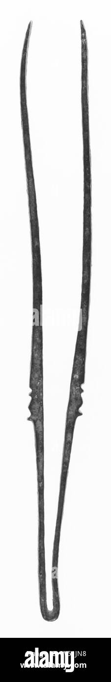 Pince à épiler, Inconnu, Italie du Sud, 6e siècle avant J.-C. ou plus tard, Bronze, 10,1 cm (4 po Banque D'Images