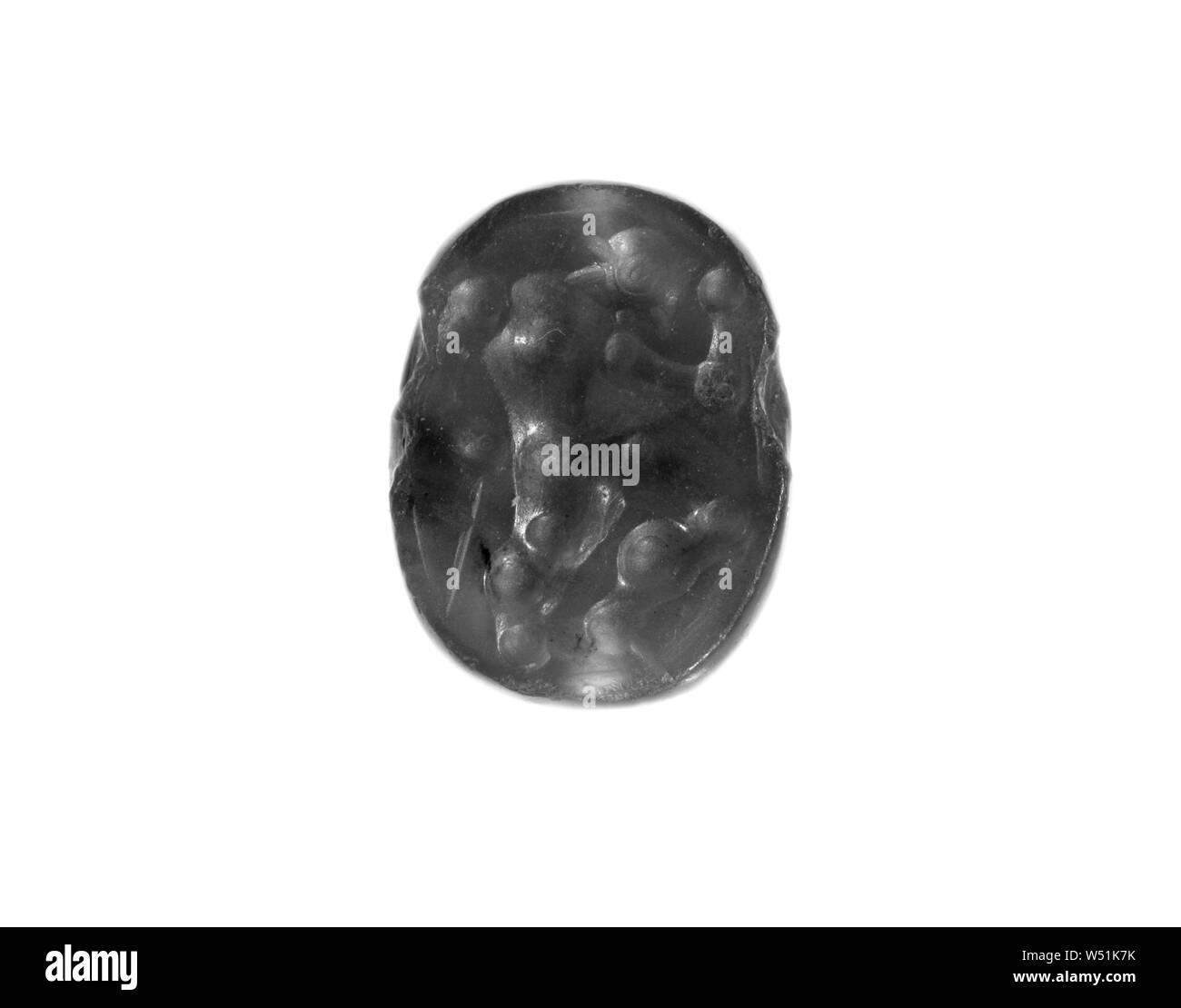 Scarab gravé, inconnu, l'Étrurie, 4ème - 3ème siècle avant J.-C., la Cornaline, 1,3 × 1 × 0,7 cm (1/2 × 3/8 × 1/4 Banque D'Images