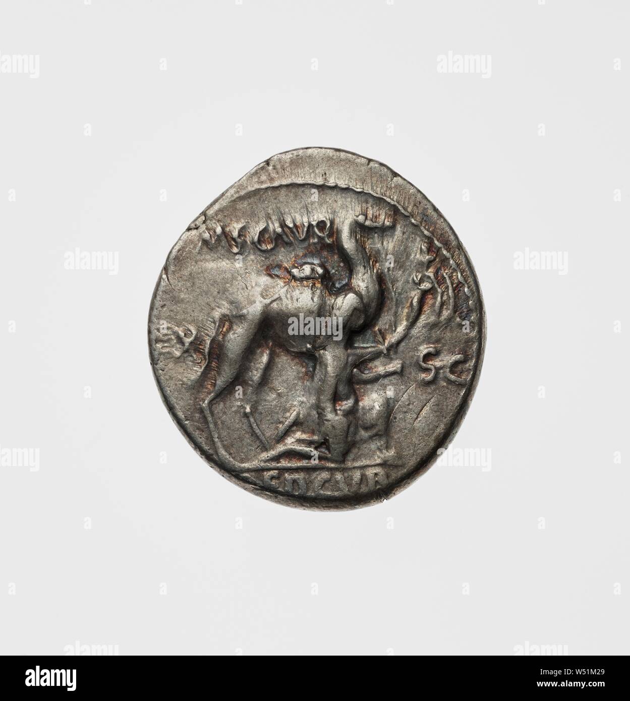 Denarius, Inconnu, Rome, Latium, Italie, 58 av. J.-C., d'argent, 0.004 kg (0,0088 lb Banque D'Images