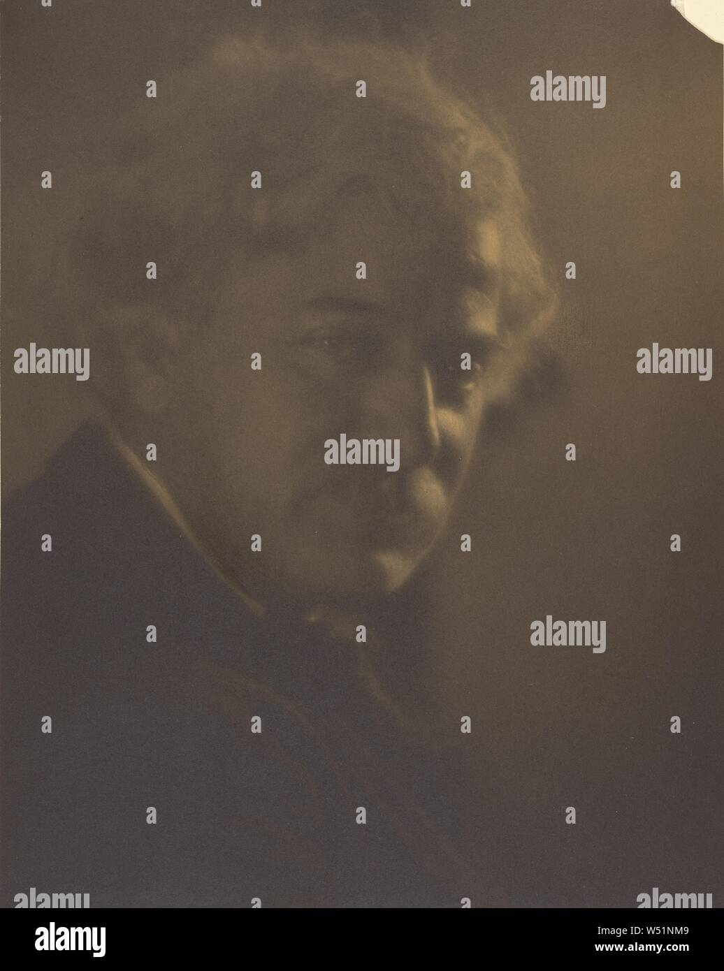 Portrait d'Horace Traubel Logo, Clarence H. White (Américain, 1871 - 1925), vers 1900, tonique platinum print, 21,6 × 17,1 cm (8 1/2 x 6 3/4 in Banque D'Images