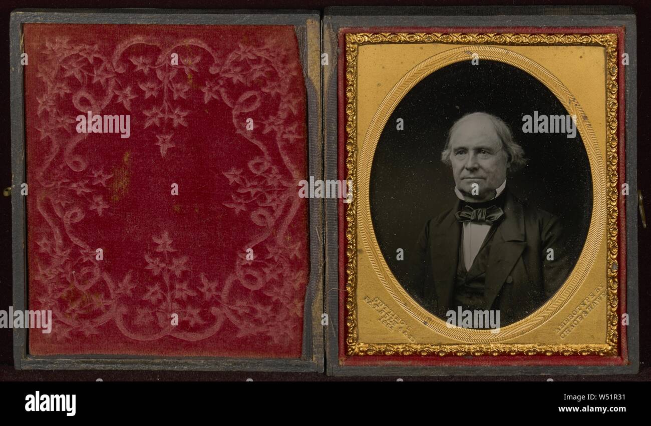Andrew Jackson Borden, père de Lizzie Borden, Chase & Hawes, 1856-1859, ambrotypes Banque D'Images