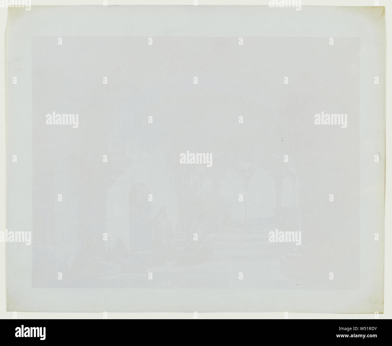 Copie d'une gravure, William Henry Fox Talbot (anglais, 1800 - 1877), 1839, sur papier salé imprimer à partir d'un dessin photogénique négatif, 15,1 × 19,7 cm (5 15/16 × 7 3/4 po Photo Stock