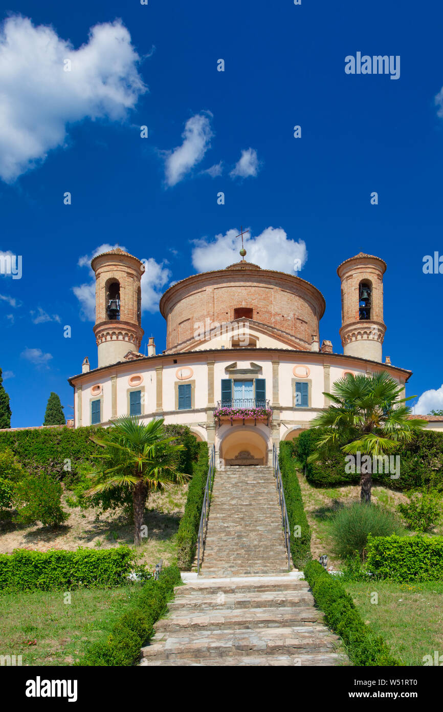 Une grande et exclusive Villa de luxe en Italie en Ombrie, Italie en été Banque D'Images
