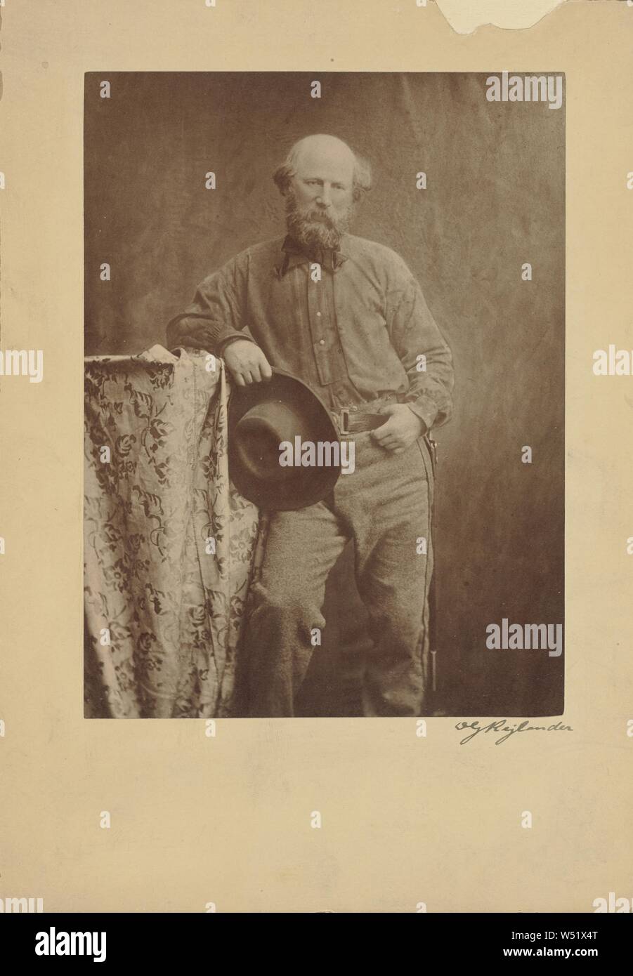 Comme autoportrait Giuseppe Garibaldi, Oscar Gustave Rejlander (britannique, né en Suède, 1813 - 1875), 1863, à l'albumine argentique, 20,5 × 15,2 cm (8 1/16 × 6 dans Banque D'Images