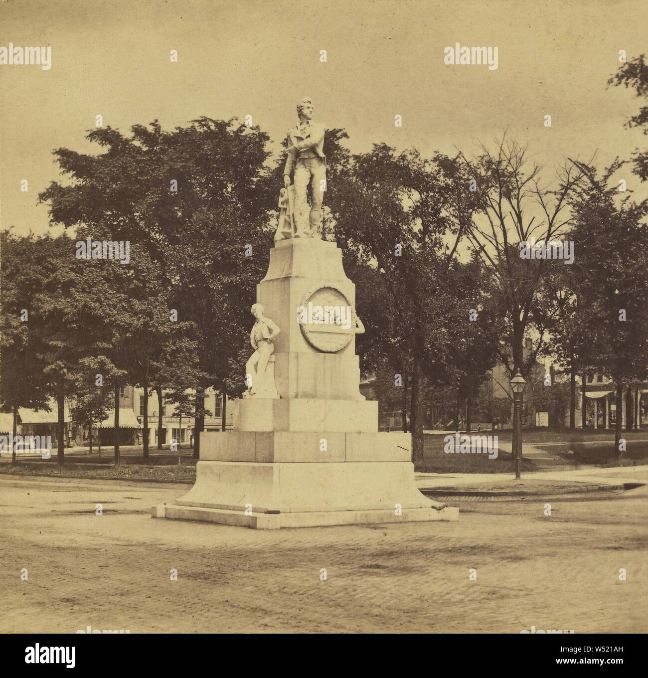 Le Commodore Perry's Monument. Cleveland, Ohio, Edward et Henry T. Anthony & Cie (American, 1862 - 1902), à propos de 1869, à l'albumine argentique Banque D'Images