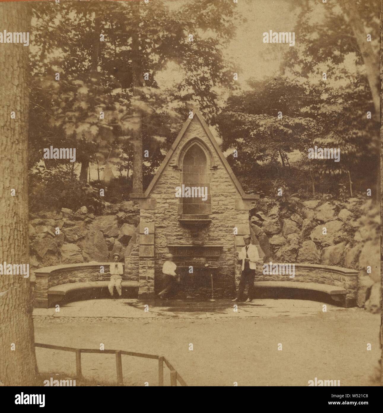 Silver Spring, Druid Hill Park. Baltimore, Md., Edward et Henry T. Anthony & Cie (American, 1862 - 1902), à propos de 1869-1871, à l'albumine argentique Banque D'Images