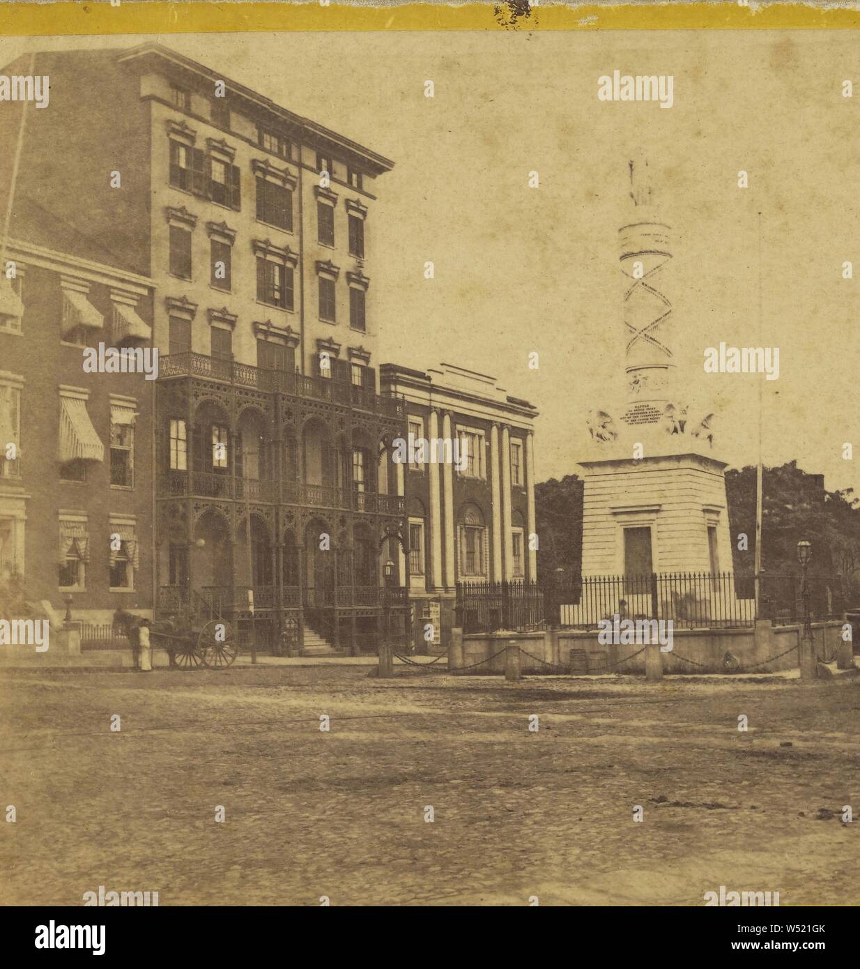 Monument de la bataille. Baltimore, Md., Edward et Henry T. Anthony & Cie (American, 1862 - 1902), à propos de 1869-1871, à l'albumine argentique Banque D'Images