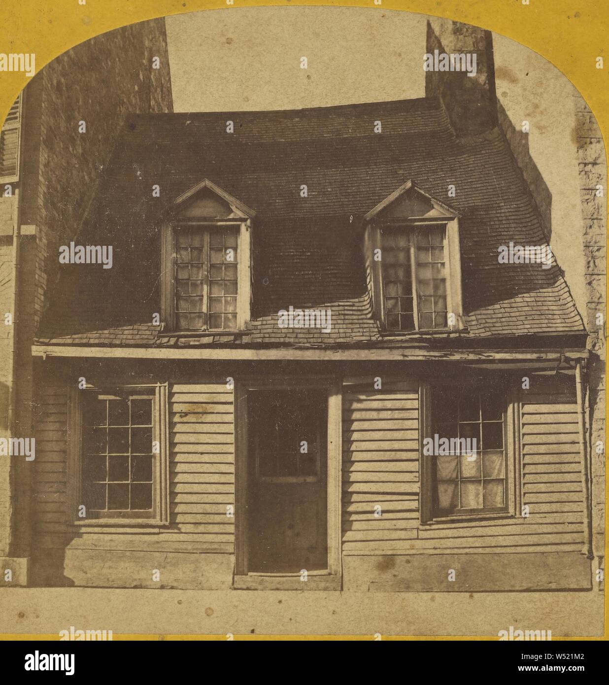 Le Québec. Maison dans laquelle le général Montgomery a été mis en page., Edward et Henry T. Anthony & Cie (American, 1862 - 1902), à propos de 1869, à l'albumine argentique Banque D'Images