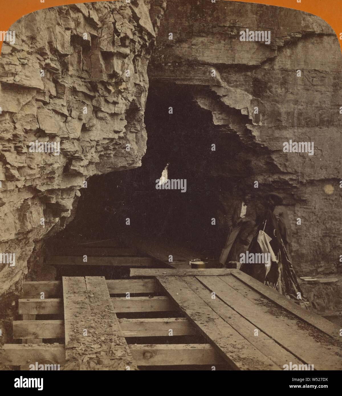 Dans le tunnel, à la partie supérieure. Fall Creek, NEW YORK, George F. Gates (américain, environ 1837 - 1904), 1865-1875, à l'albumine argentique Banque D'Images