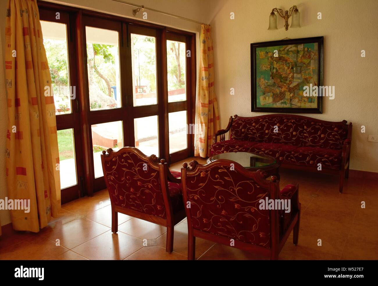 Les intérieurs de luxe spacieuse villa de vacances Banque D'Images