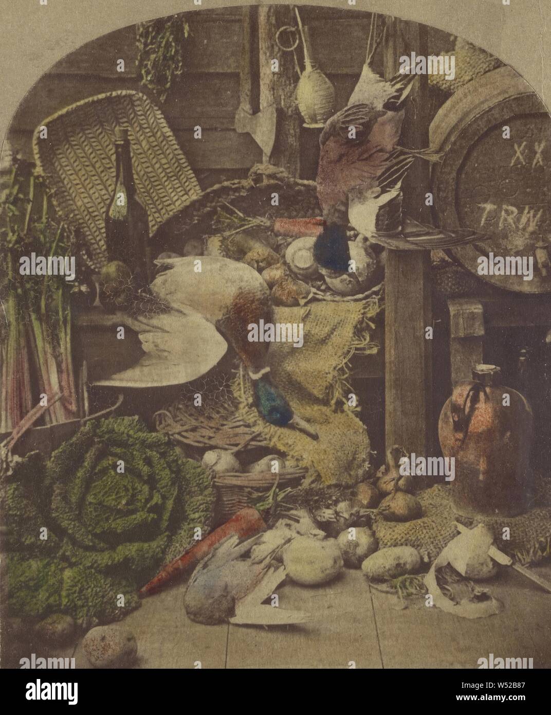 Images de notre garde-manger., attribué à Thomas Richard Williams (anglais, 1825 - 1871), vers 1860, à la main, à l'albumine argentique Banque D'Images