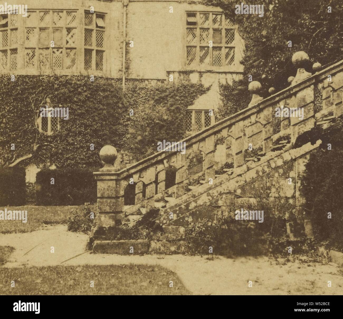 Haddon Hall., London Stereoscopic Company (Actif 1854 - 1890), vers 1860, à l'albumine argentique Banque D'Images