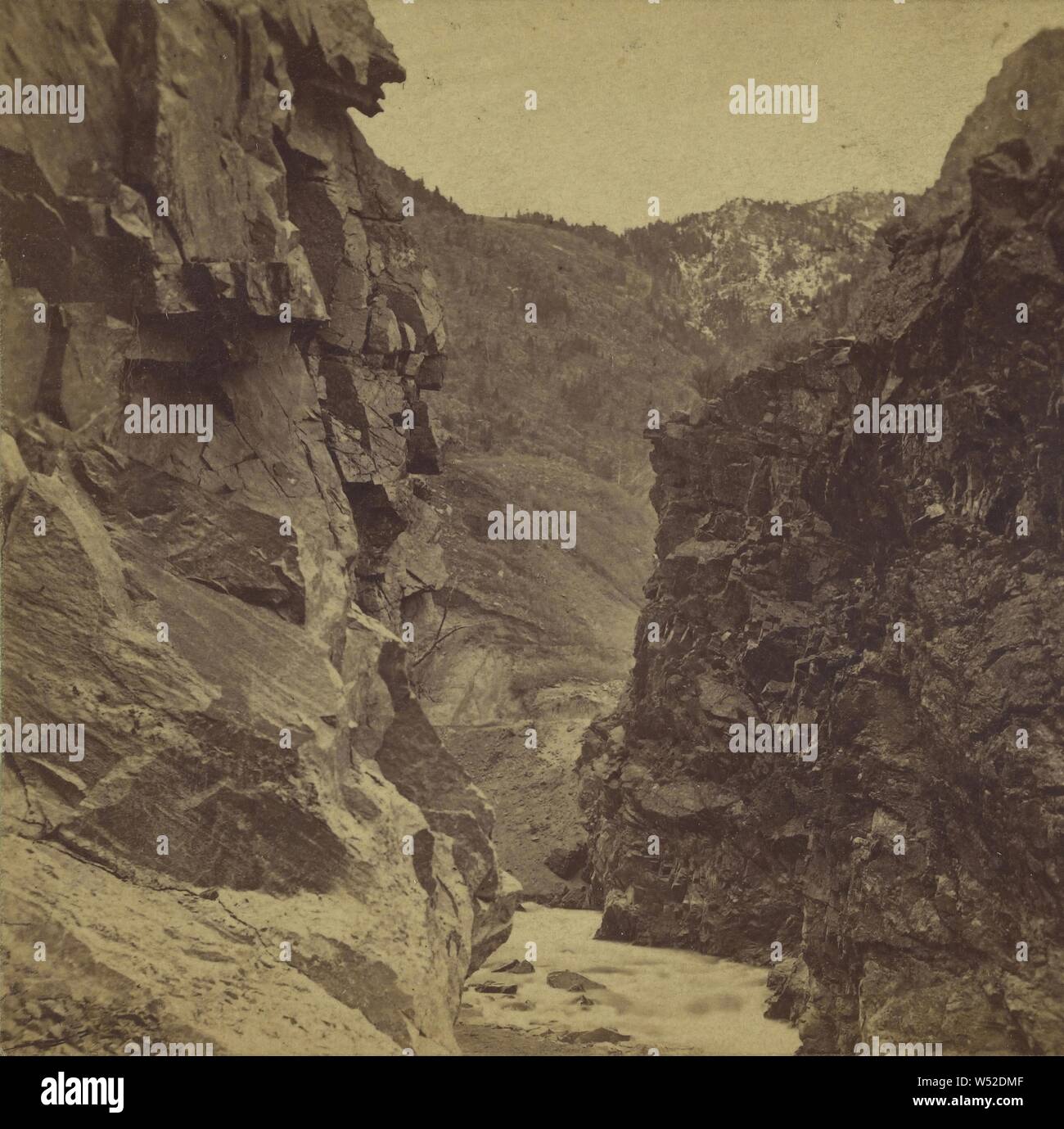 Devil's Gate., Savage & Ottinger, années 1860, à l'albumine argentique Banque D'Images