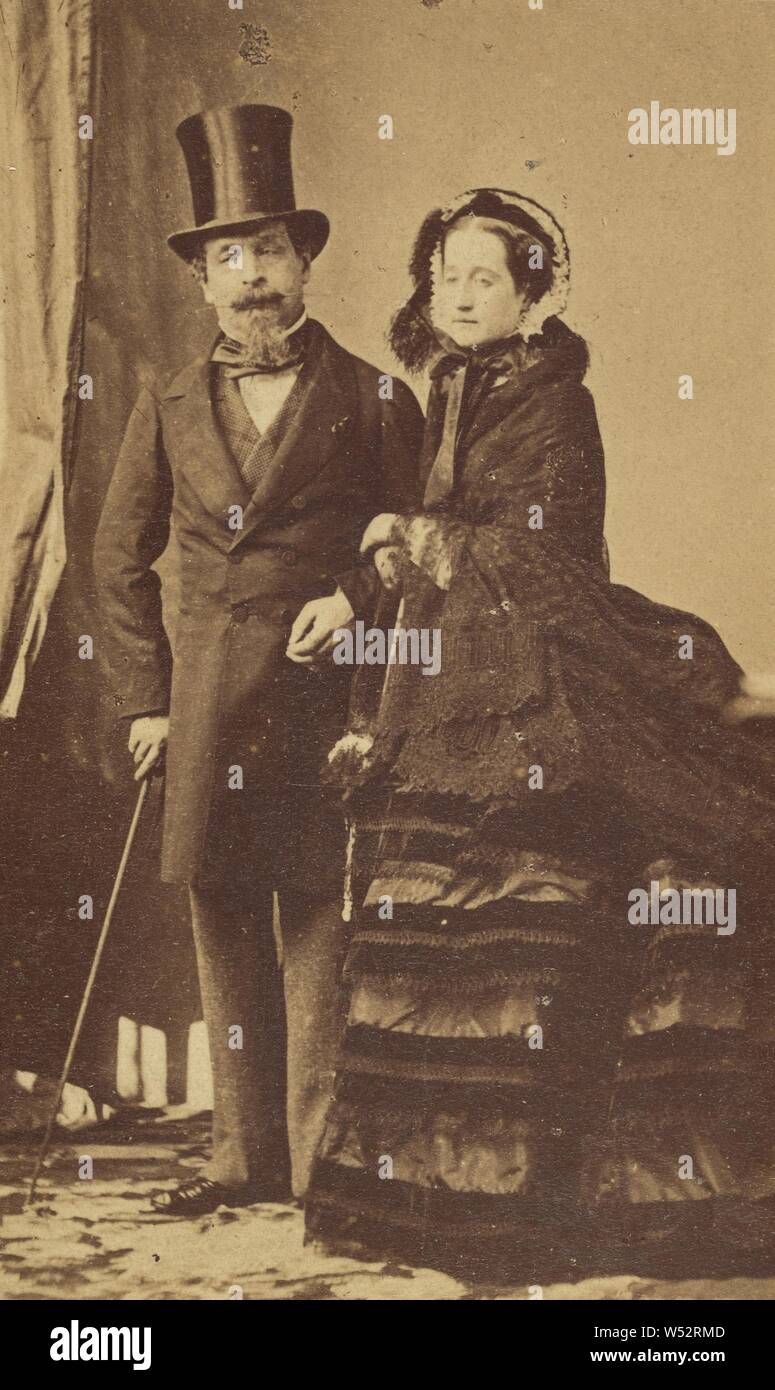 Tirage Albuminé Vintage Disdéri - Portrait De Napoléon III, Paris Circa 1865 - Format 6,5x10,5 Cm